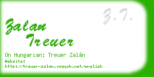 zalan treuer business card
